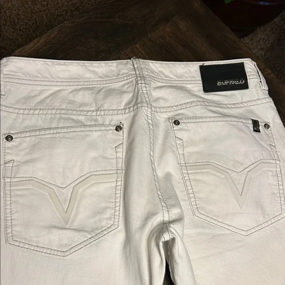 Buffalo David Bitton Men's White Kemitch Slim Boot King Fit Jean - Picture 13 of 14